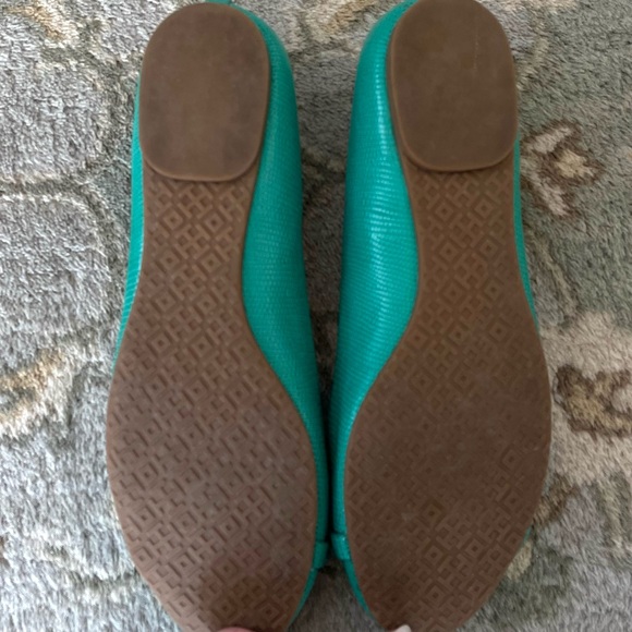 Tory Burch Mini Miller Flat Micro Tejus Green 8.5 - Picture 8 of 11
